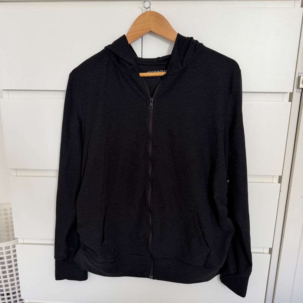 Beyond the Bump Zip Up Yoga Workout Sweatshirt